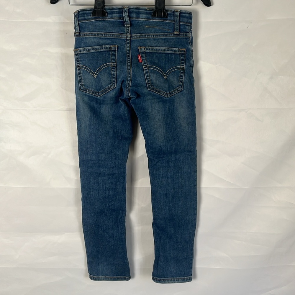 Levi's Medium Wash Denim Jeans - Blue Boys Size 8 Regular - Picture 4 of 7